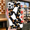 Cartoon Duck Goose Game Cover Phone Case For iPhone 16 17 Air 15 14 Pro Max 16E Phone Case 13 Mini 12 11 7 SE 8 Print Pattern Fi