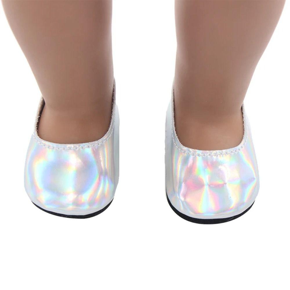 PU Leather Glossy Shiny Shoes Doll Shoes Reborn Doll Shoes PU Leather Doll Shoes Kids Gifts