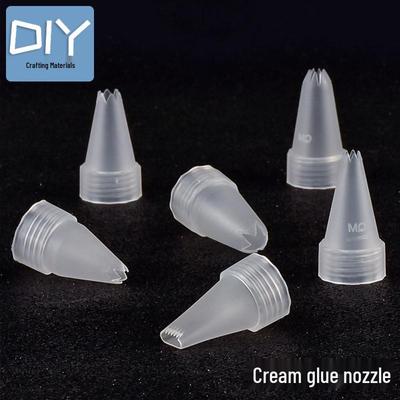 Набор моделирующего крема-клея: 6 типов, насадки с пятью и восемью зубцами, кондитерский мешок, материалы и аксессуары для DIY чехла для телефона.