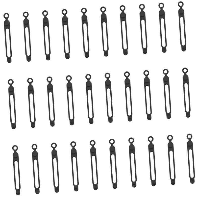 Flexible Silicone Cable Ties Reusable Cord Organizers For Electronics Accessories TangleFree Management