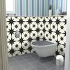 10Pcs Tile Stickers Self Adhesive Strong Stickiness Easy Installation Hassle-free Floor Tile Stickers Bathroom Decals