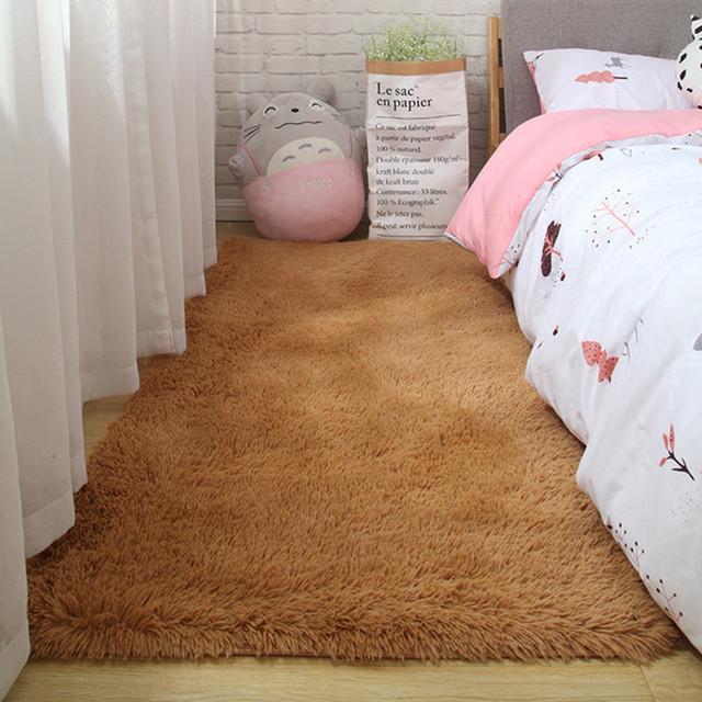 Delicate Keep Warm Home Decor Carpets For Windows And Bedsides Fluffy In The Living Room Household Plush Fashion Carpet 