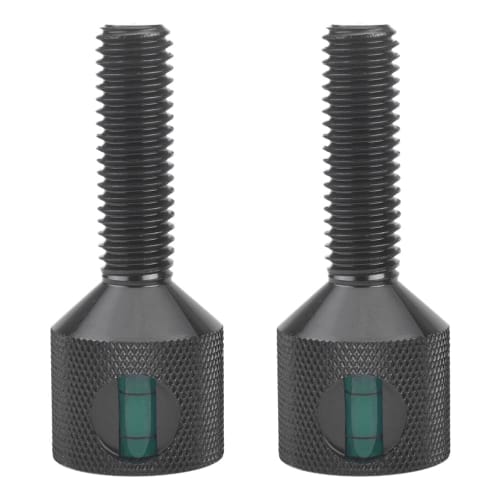 CNRAQR 1-1/20.3 Cm 2-Hole Pin Integrated Level, 6061 Aluminum 2-Hole Flange Alignment Pins, Anodized Black Oxide Finish, Pack of 4