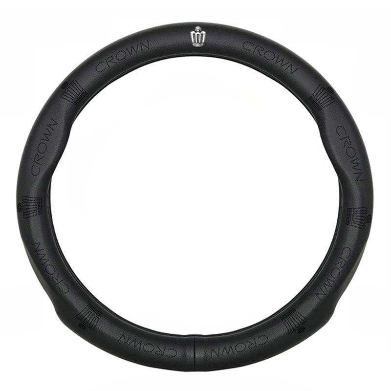 Оплетка на руль Crown из натуральной кожи для моделей 2005-2018 годов (12-е-14-е поколения)