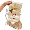 Hanging Christmas Socks Santa Claus Xmas Tree Ornament Gift Creative Christmas Candy Bag  Party