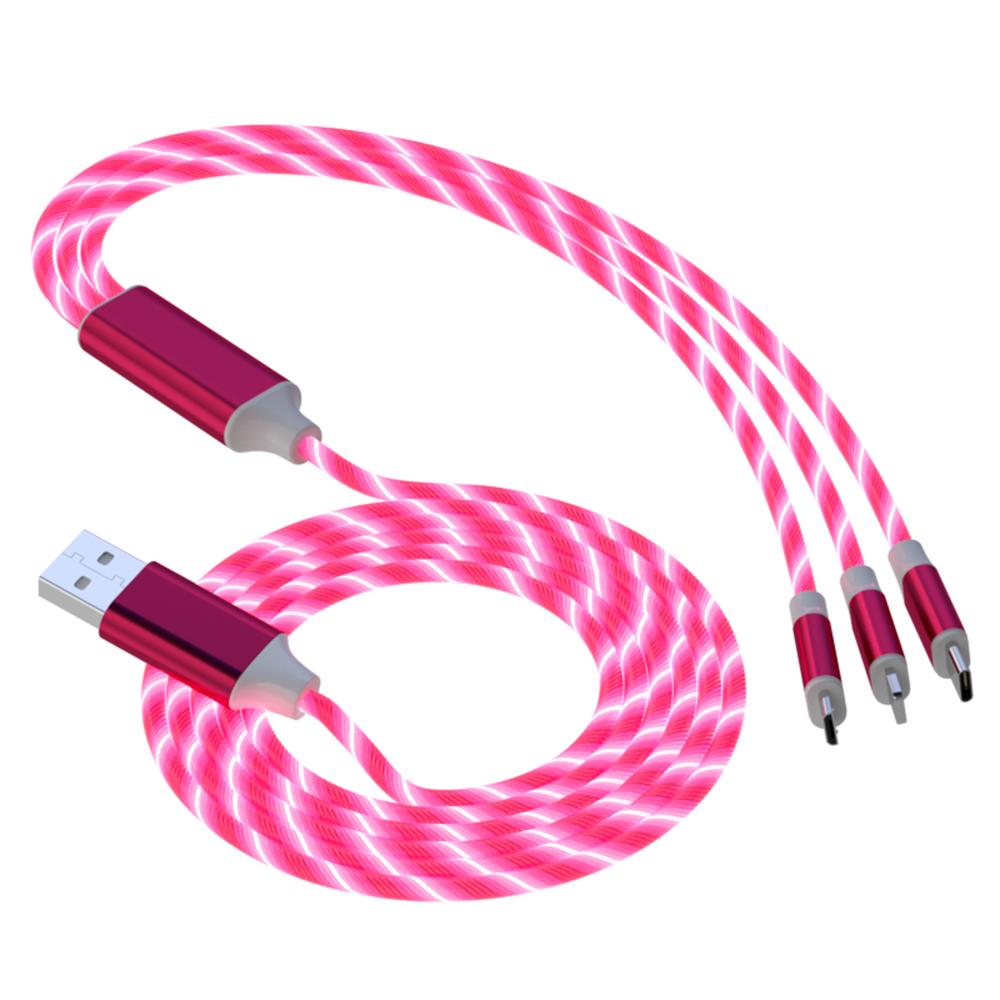 3-в-1 USB-кабель для передачи данных для телефона, кабель для быстрой зарядки