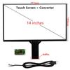 10.1/11.6/13.3/14/15.6 Inch Universal DIY Multi-touch Capacitive Digitizer Touch Screen Panel Glass With USB Driver Board Converter