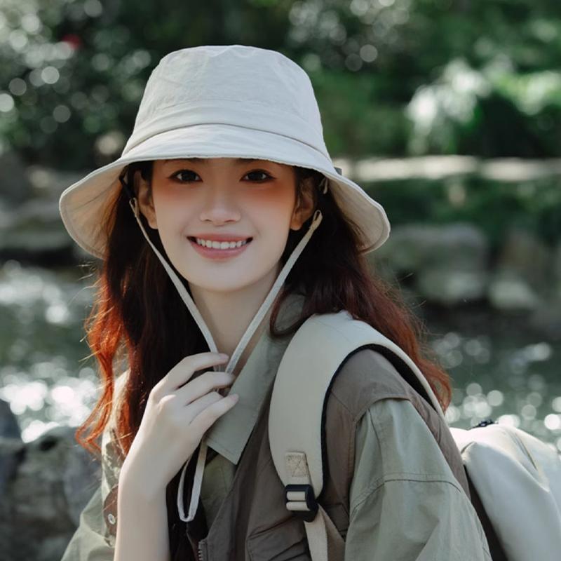 2025 шляпа женская летняя защита от ультрафиолета защита от солнца альпинизм быстросохнущая шляпа рыбака ветрозащитная веревка шляпа от солнца