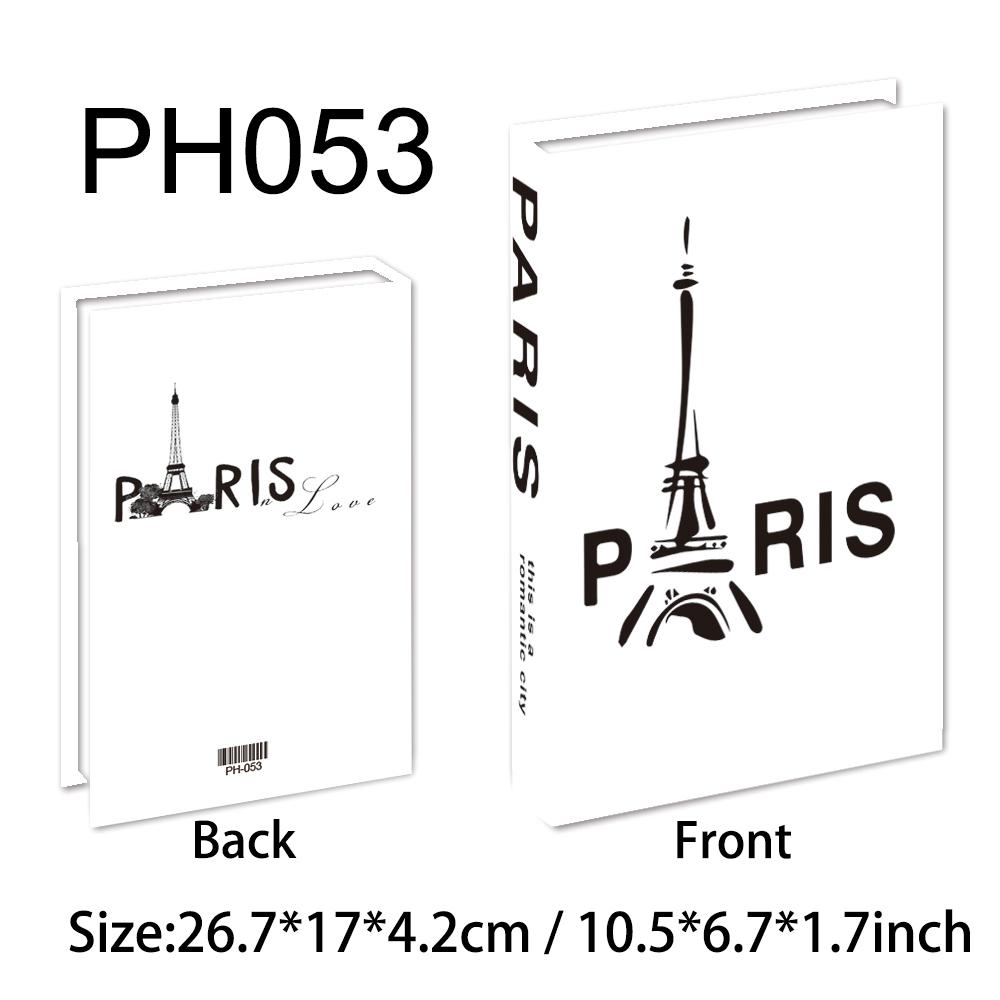 New York Paris London Series Luxury Fake Book Decoration Remote Control Storage Box Fashion Coffee Table Decoration Accessories