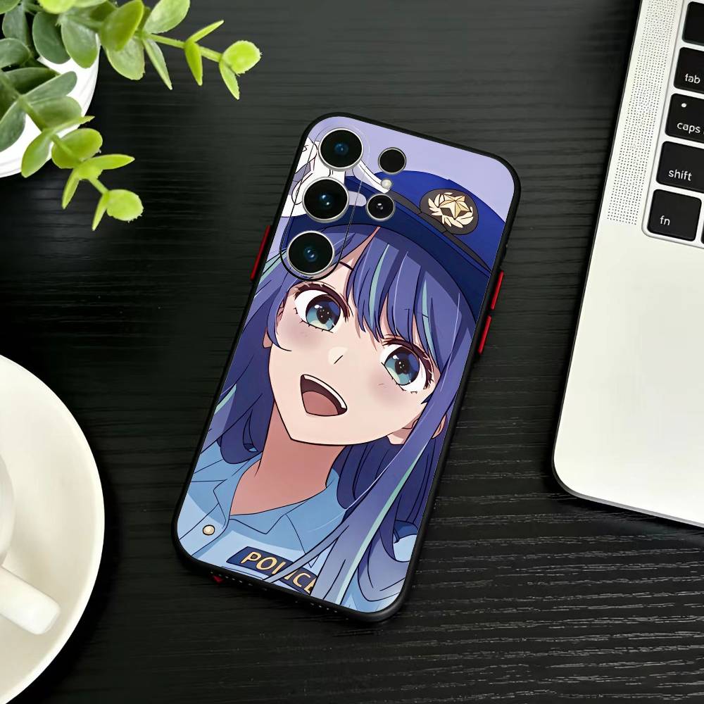 Чехол для телефона аниме Oshi-no Ko для Samsung S26, S25, S24, S23, S22, S30, S21, Ultra, Plus, FE 5G Черный Мягкий Чехол