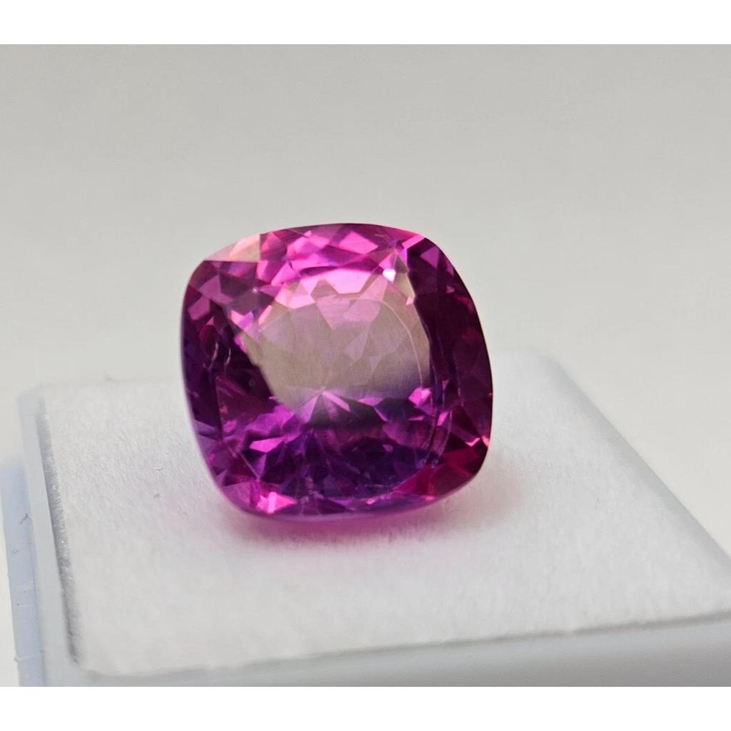 Natural Bi-Color Pitambari Sapphire 14-15 Ct Cushion Cut Beautiful Gemstone