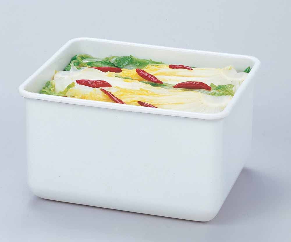 Takagi Metal Контейнер для солений из рисовых отрубей, устойчивый к запахам, эмалированный, 4,0 л HSP-KM