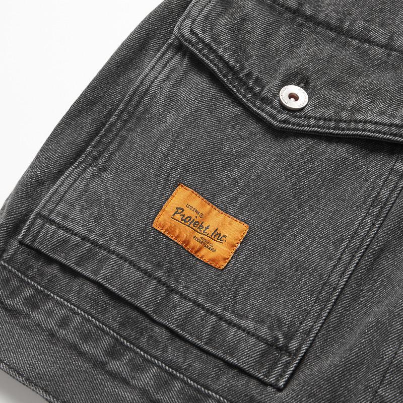 Осенне-зимняя мужская джинсовая куртка корейской версии, модная повседневная джинсовая куртка с несколькими карманами и лацканами