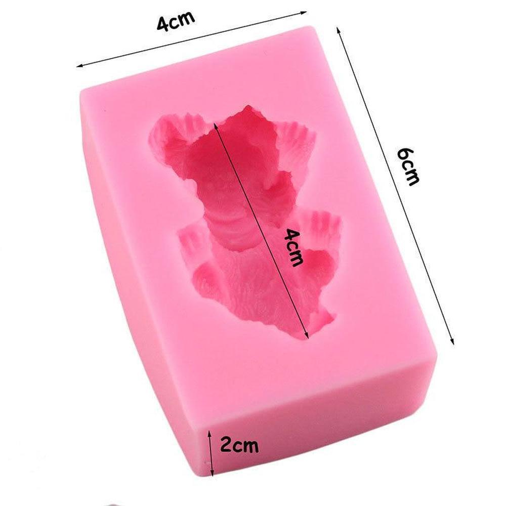 Silicone Molds 3D Cute Dog Shape DIY Baking Fondant Cake Decorating Tools Jelly Candy Chocolate Mold