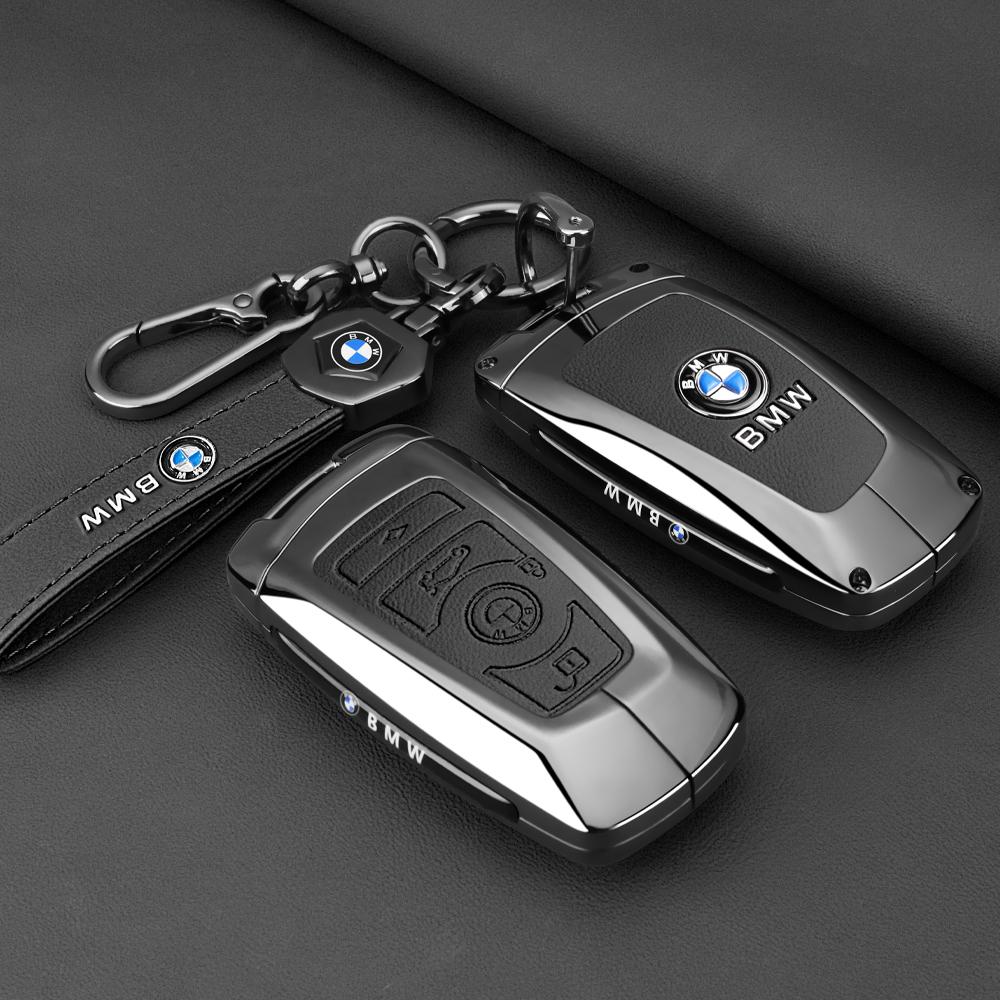 AAAPB1 Alloy Car Remote Key Case Cover Protect Keychain For BMW F 3 5 7 Series X3 X5 F10 F20 F30 F40 E90 E92 E93 CAS4 FEM EWS5 stickers