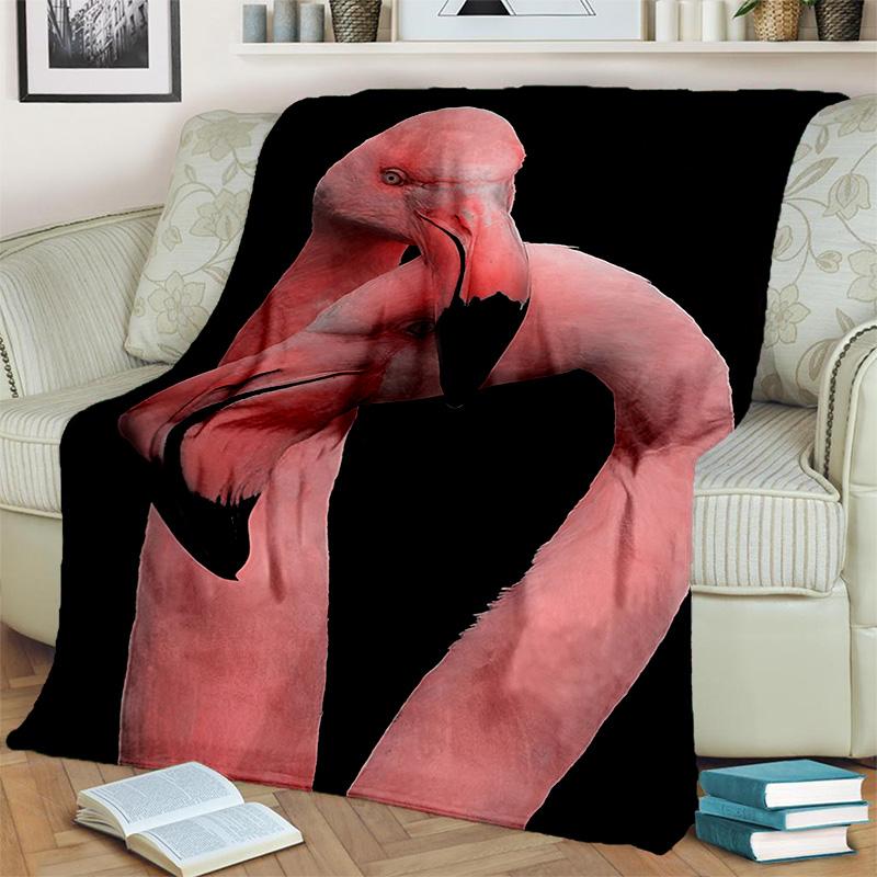HD розовое одеяло с изображением тропического леса, птицы, фламинго, мягкое одеяло для дома, спальни, кровати, дивана, дорожного чехла для пикника, детское одеяло