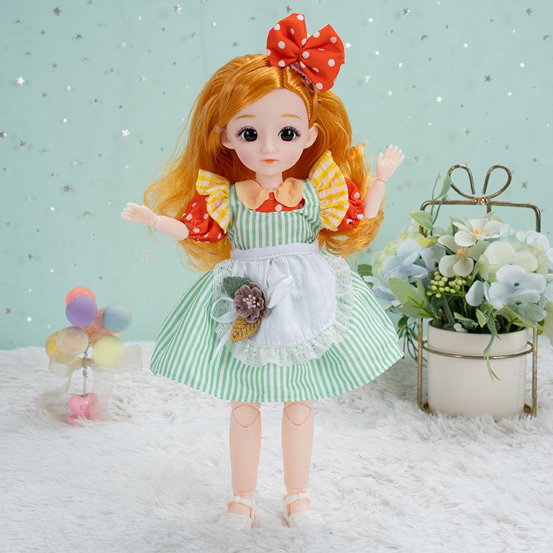 Кукла 30 см 3D Реалистичный Глаз 23 Шарнира 6 Bjd Одежда Принцессы Маленькая Девочка Детская Игрушка