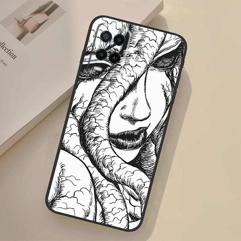 Чехол в стиле Хоррор Манга для Oppo A94 A74 A54 A80 A60 A40 A18 A38 A58 A78 A98 A96 A76 A16 A15 A17 A57 A77 A5 Pro