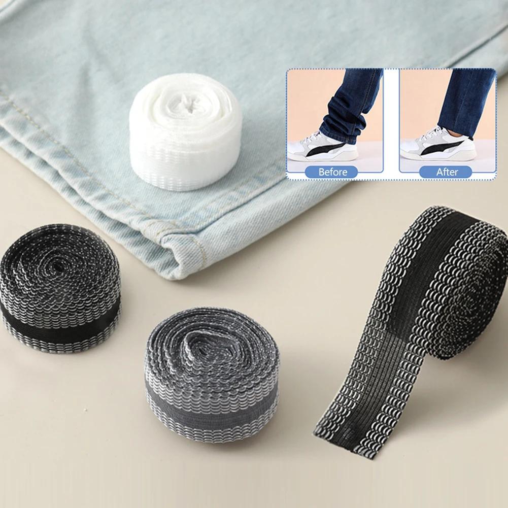 Pants Jeans Trousers Hem Repair Patch Self-Adhesive Sewing Tools Edge Shorten Stickers For Clothing Fabric Mouth