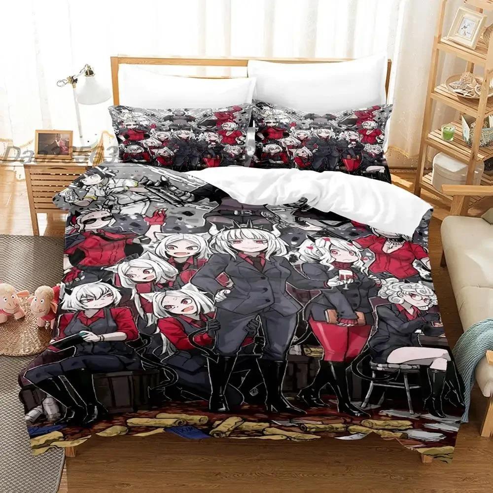 Комплект постельного белья Hellsing Single Twin Full Queen King Size Комплект постельного белья Aldult Kid Bedroom Duvetcover Sets Комплект постельного белья с 3D-принтом в стиле аниме