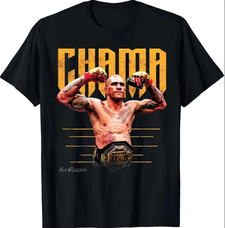 Футболка Alex Pereira Футболка для фанатов UFC Унисекс Футболка унисекс