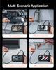 VEVOR Triple Lens Endoscope Camera, 11.4 cm IPS Screen Borescope Inspection Camera with 1080P Lens, Semi-rigid Snake Cable, 8 Lights