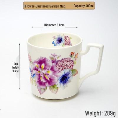 Кружки из костяного фарфора Shangqi Floral Garden (Набор из 2)