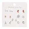 Серьги, 6 пар/компл. Элегантные серьги-подвески Темперамент Элегантные серьги Жен. Ювелирные изделия Подарки