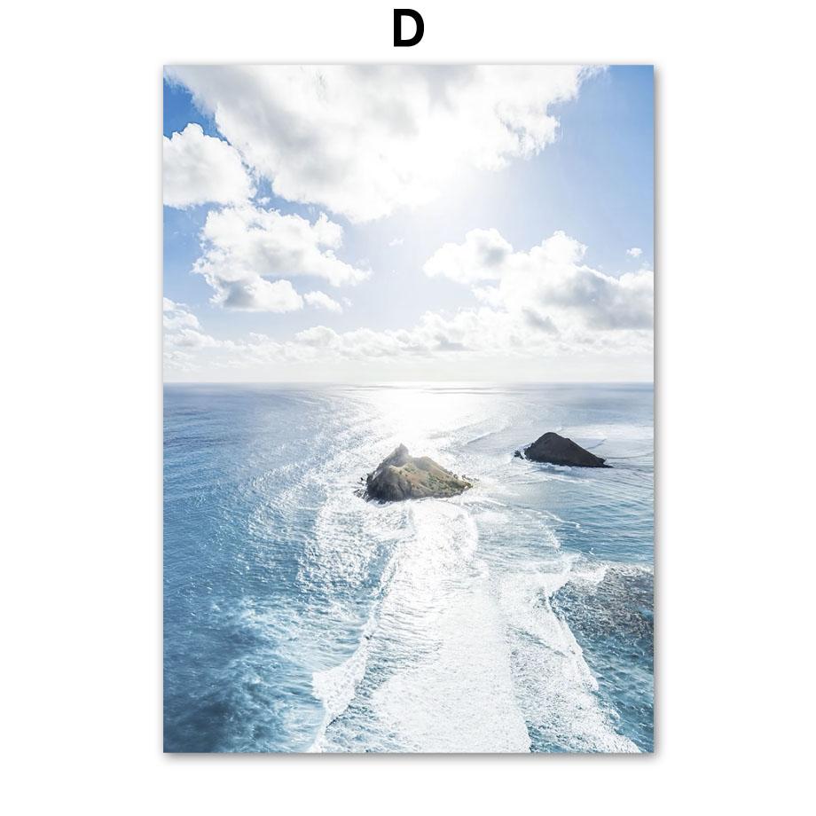 Тропический пляж, ананас, кокосовая пальма, фургон, настенная живопись на холсте, постеры на скандинавскую тему и принты, настенные панно для декора гостиной