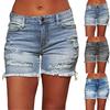 Женские джинсовые классические универсальные модные шорты с высокой талией