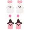 Bow Pendant Ghost Earrings Women Girl Gift Witch Hat Earrings Trendy Halloween Earrings