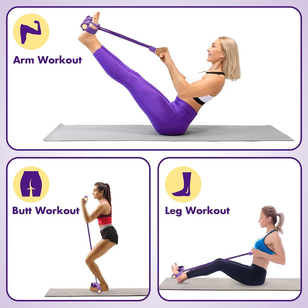 Pedal Puller Slim Waist Pulling Rope Sports Resistance Rope Fitness and Fitness Pedal Resistance Belt