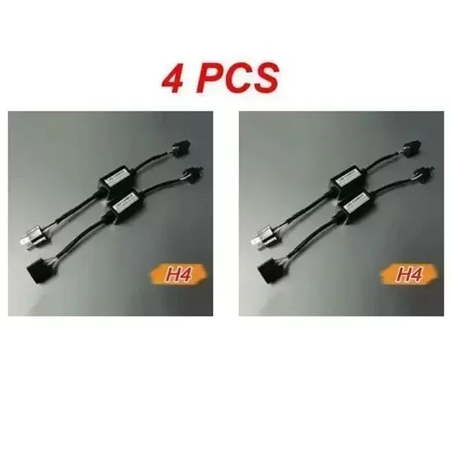 1/4 шт. H1/H4/H7/H11/9005/9006 Автомобильный светодиодный декодер Черный Антимерцающий светодиодный декодер Canbus Устранитель ошибок Автоаксессуар