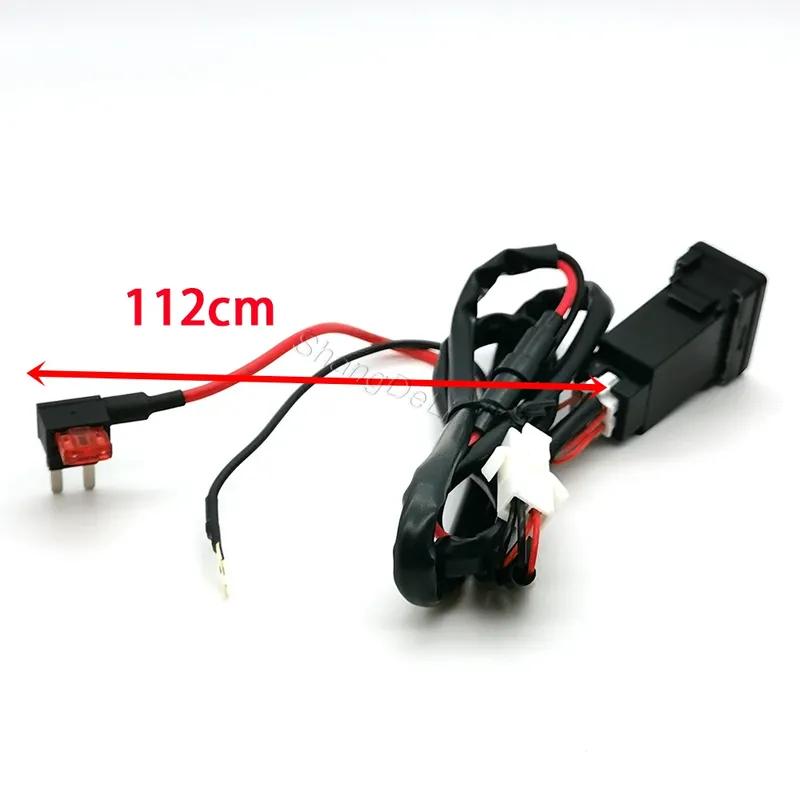 12В/24В Автомобильная двойная розетка-зарядное устройство QC3.0 USB Type-C PD Адаптер питания для зарядки телефона Для Toyota LC120 Prado 16-20 Аксессуары
