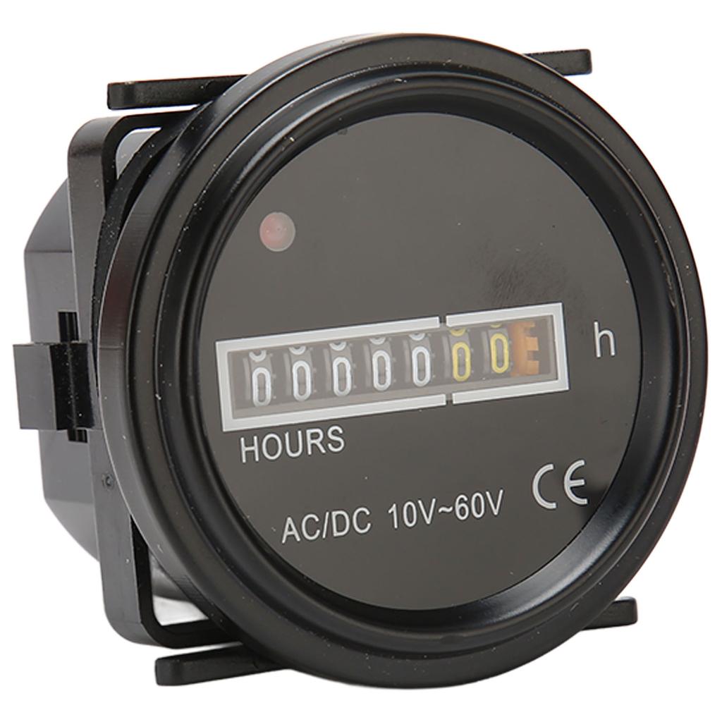 Счетчик моточасов для лодки диаметром 2,4 дюйма, максимальный показатель 99999,99 ч. Высокоточный механический счетчик моточасов для лодок и транспортных средств