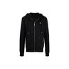 Sweatshirts Men's Black Hooded Moderate Cardigan MJB2156PJO002N02