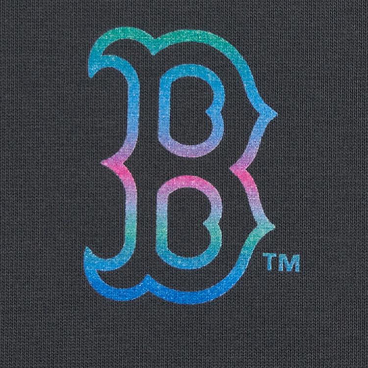 MLB Свободный Пуловер Короткий Рукав Однотонный С Принтом Футболка Унисекс Топы 3ATSB0663-43GRD