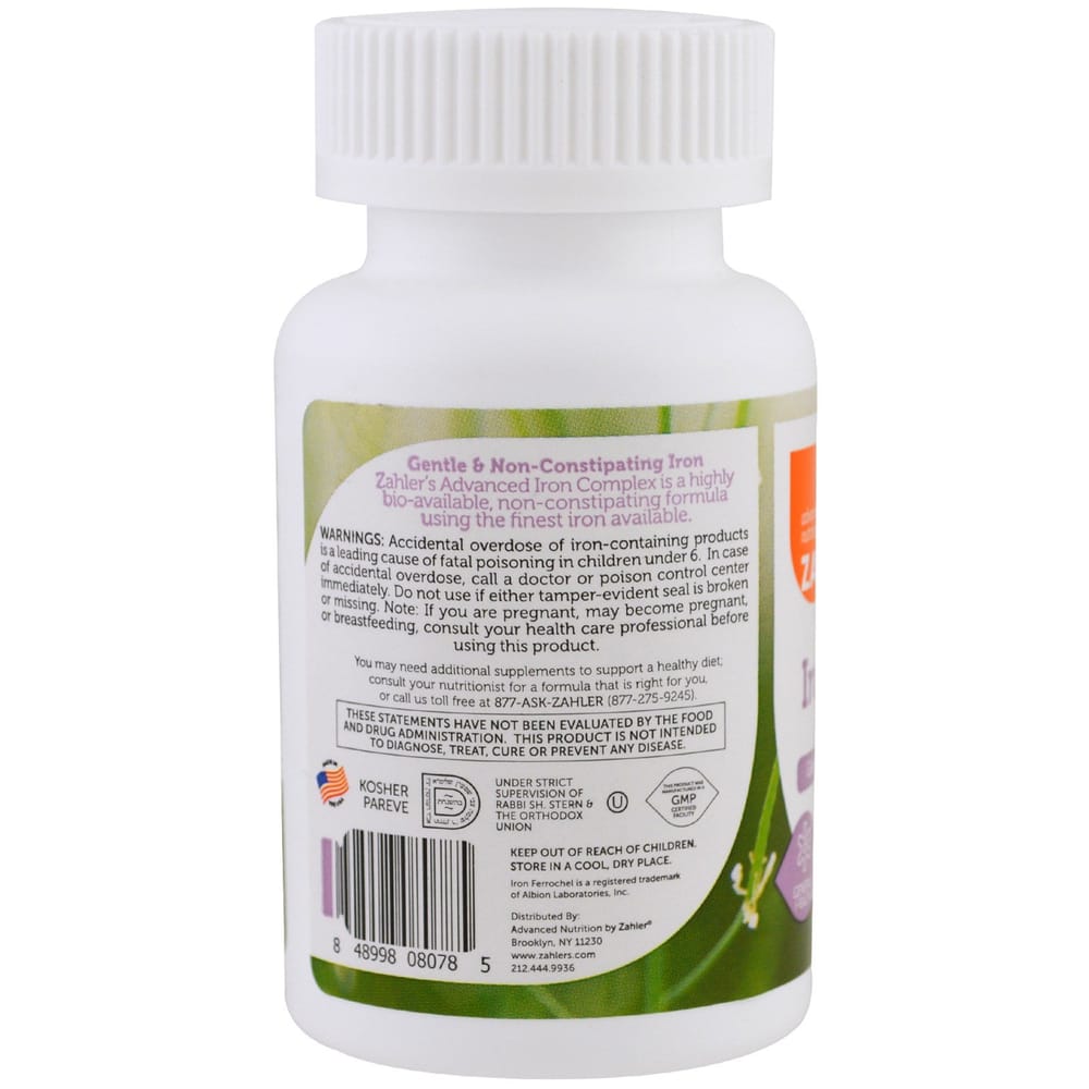 Zyler Iron Complex Capsules, 100 Counts