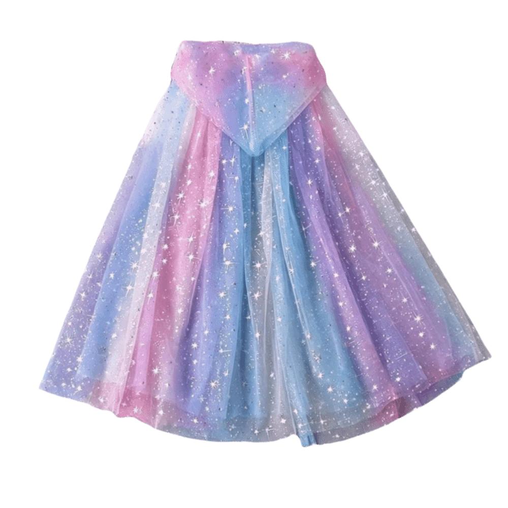 Sequined Children Cloak Shiny Shawl Girls Hooded Cloak Fairy Cosplay Costume Cape  Halloween Party