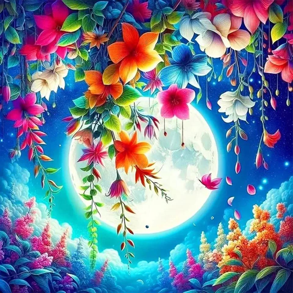 Набор для алмазной живописи с изображением девушки из мультфильма, фея, полный квадрат, круглая мозаика, цветок, 5D, сделай сам, ювелирные изделия, вышивка крестом, украшение для дома2024