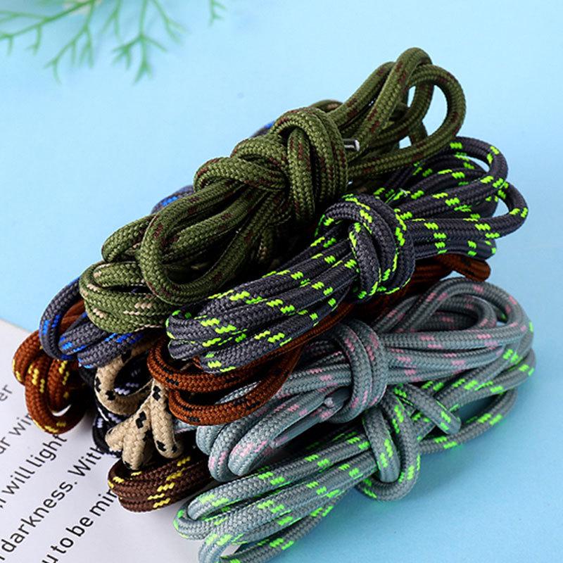Round Non-Slip Durable Shoelaces for Martin Boots - Vertical Stripes for Outdoor Shoes