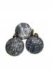 Westwing Set of 3 "Anastasia" baubles, 10 cm dark blue