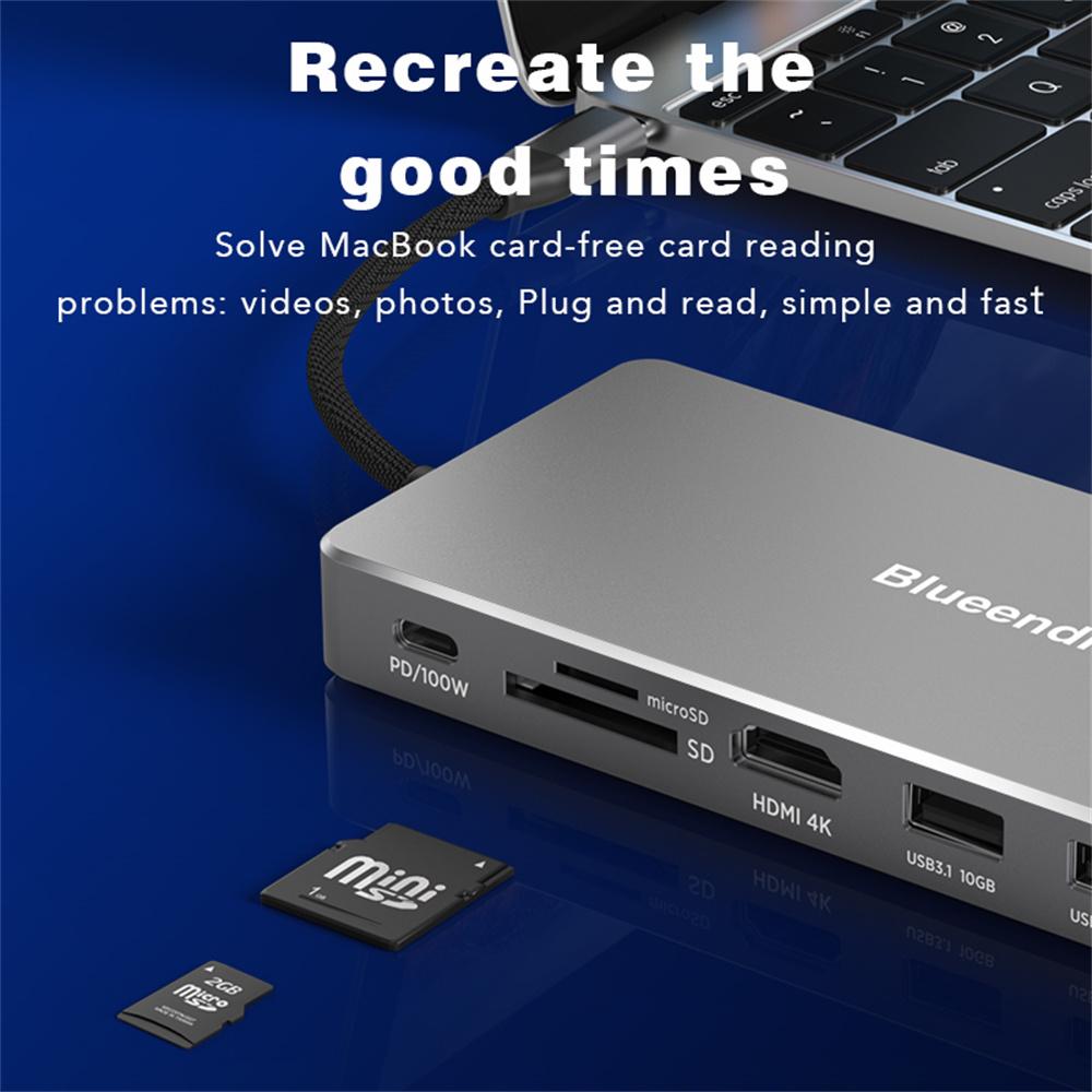 Multi Usb Hub Hdmi 4k Vga Adapter To Splitter 3 Port Usb Hub With Ssd Enclosure Usb-c Type C For Macbook Laptop Docking Station