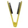Щетка для волос с щетиной Антистатическая Термостойкая Двусторонняя Щетка для волос с щетиной РасческаЖелтая