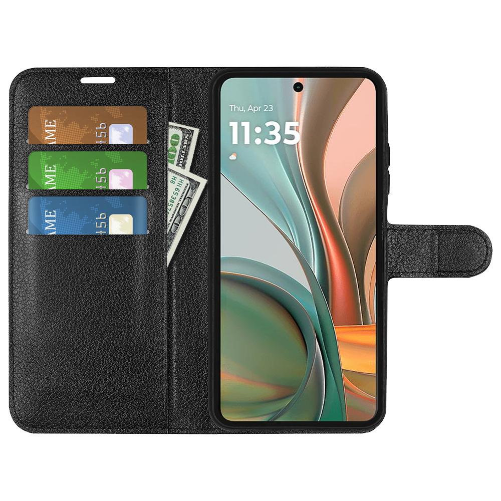 For Motorola Moto G75 5G Case Litchi Texture Shockproof Leather Wallet Phone Cover