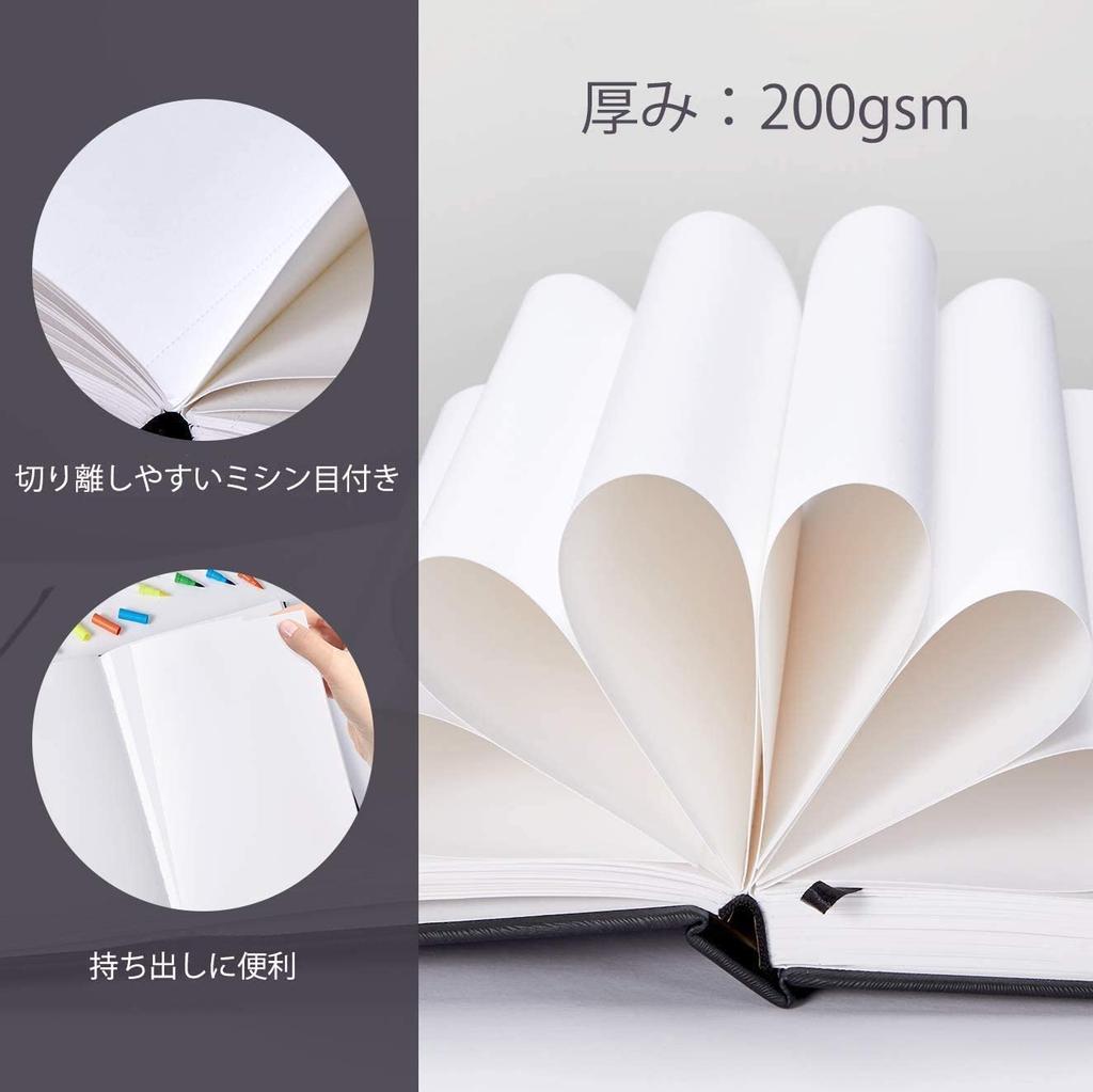 Ohuhu Тяжелый 200 г/м² 175 мм x Мини Подходит для цветной спиртовой иллюстрации и и Рождественский подарок Скетчбук, Бумага, 165 мм, Готов для маркеров,