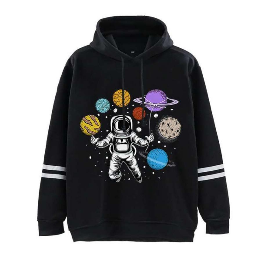 Fashion Hoodies Funny Solar System Dwarf Planets Space Astronaut Hoodie Harajuku Sweatshirts Women Long Sleeve Clothes