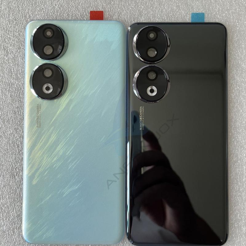 Задняя крышка-аккумулятор из закаленного стекла для Honor 90, задняя крышка корпуса + крышка вспышки + крышка объектива камеры для Honor 90 5G