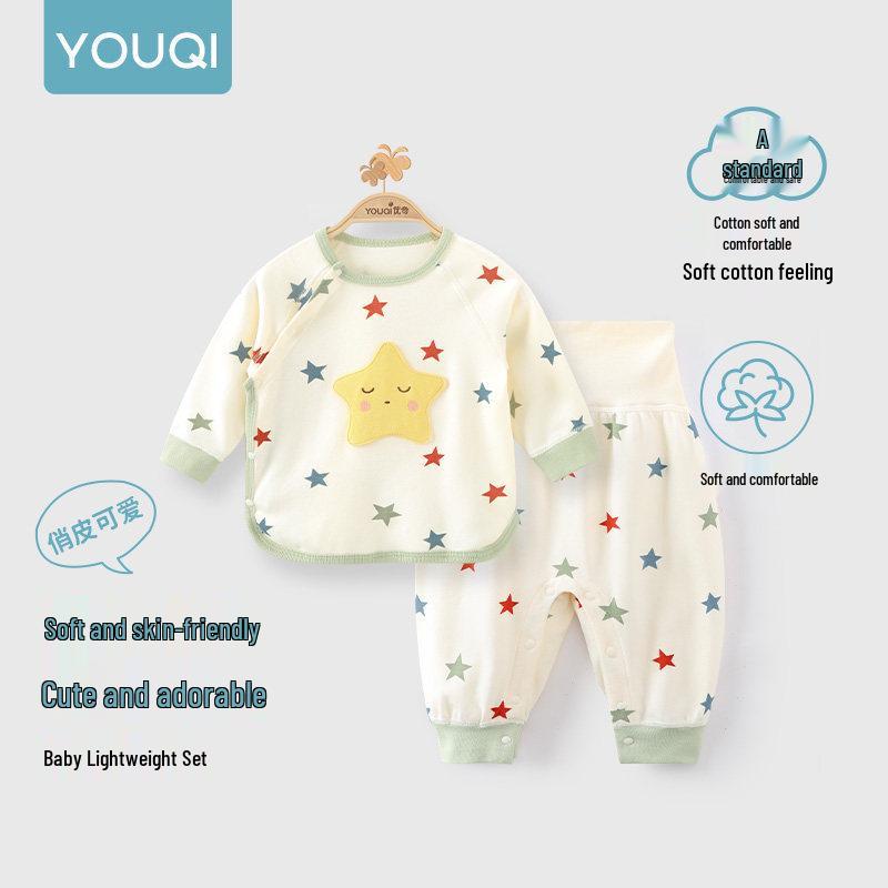 Детский пижамный комплект Youqi с длинным рукавом - Теплая осенняя домашняя одежда для детей