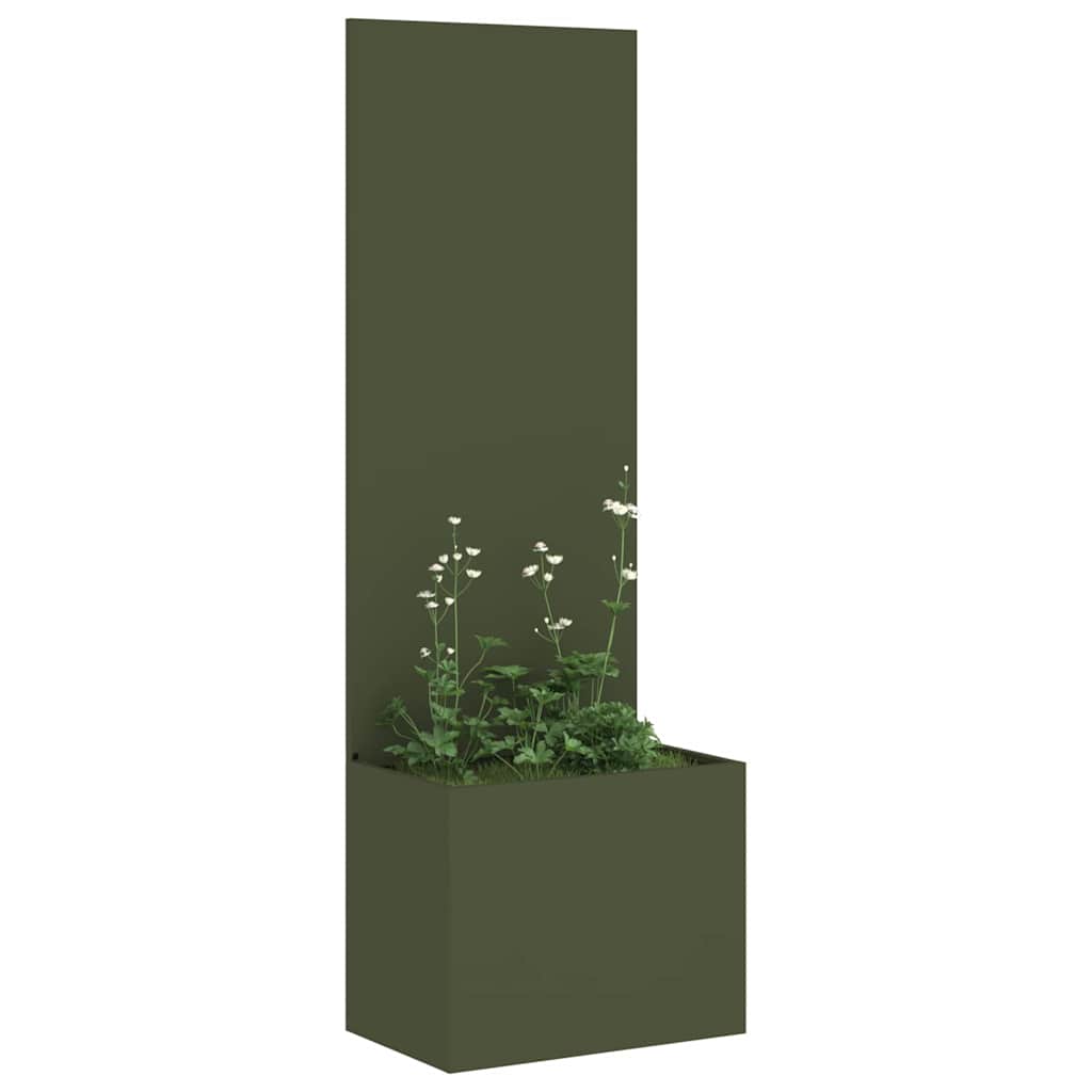Garden Privacy Screen Canvas Olive Green 50 x 150 cm